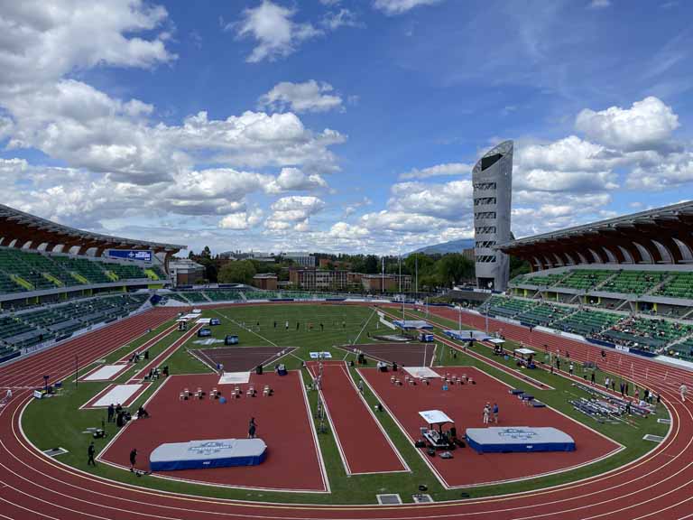 Hayward Field University of Oregon Curved Steel Roof